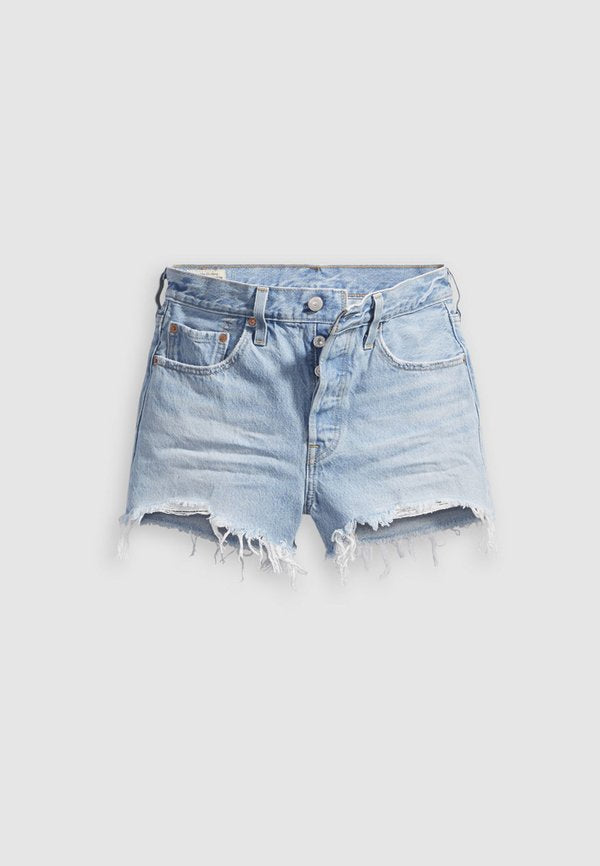 Levi's® 501® ORIGINAL SHORT - Denim shorts - light blue denim