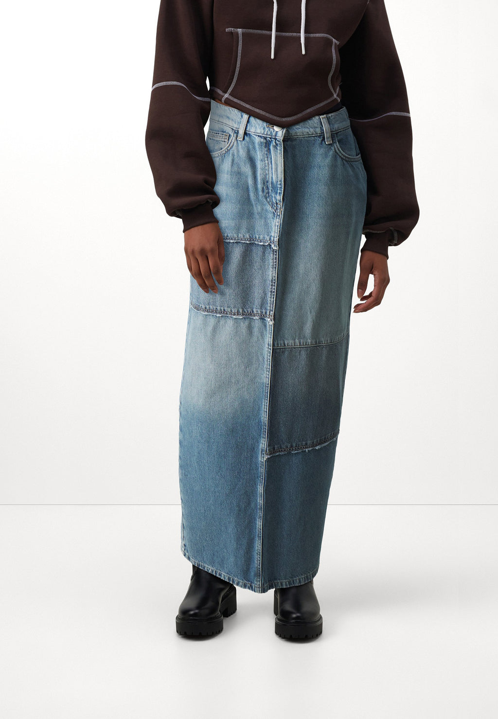ONLY ONLCLOUD LONG REWORK SKIRT