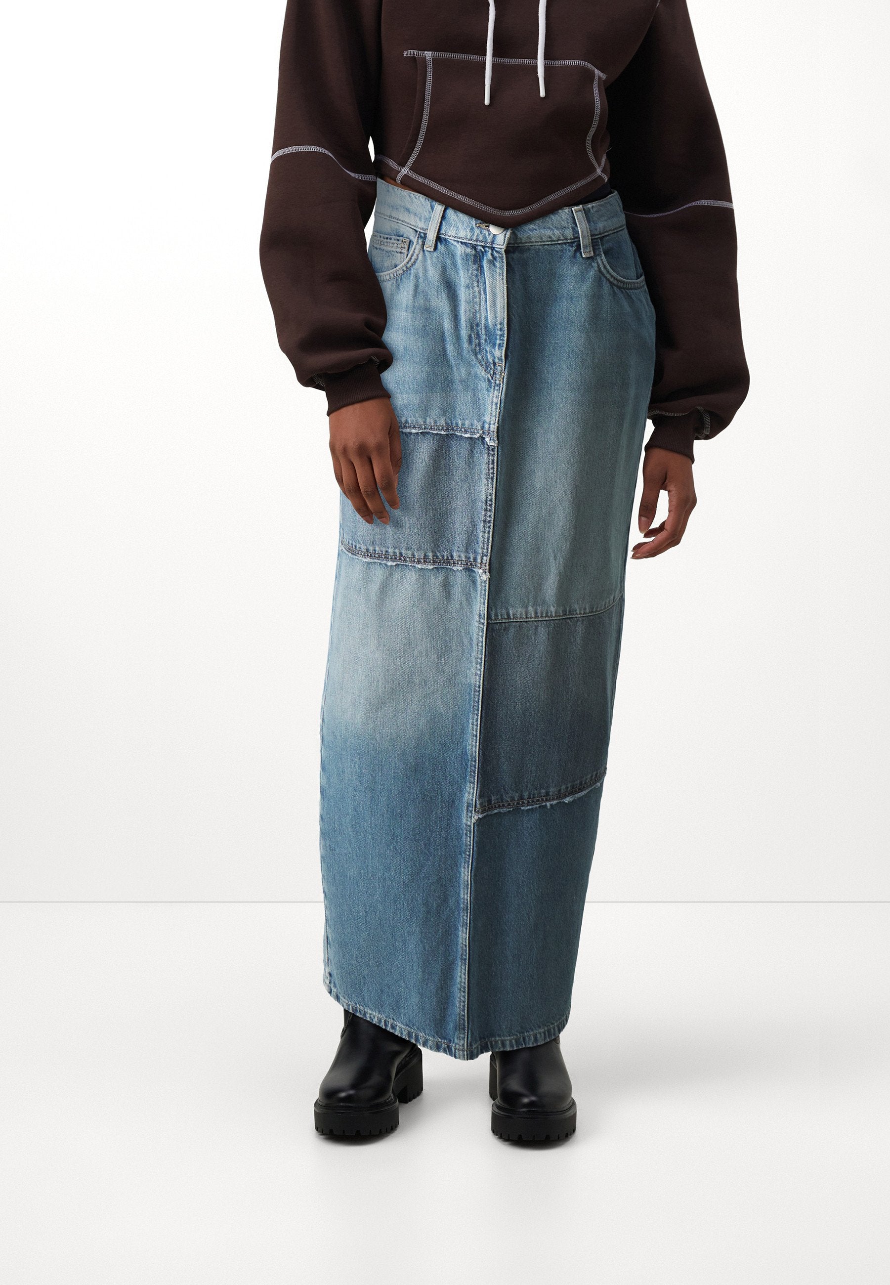 ONLY ONLCLOUD LONG REWORK SKIRT