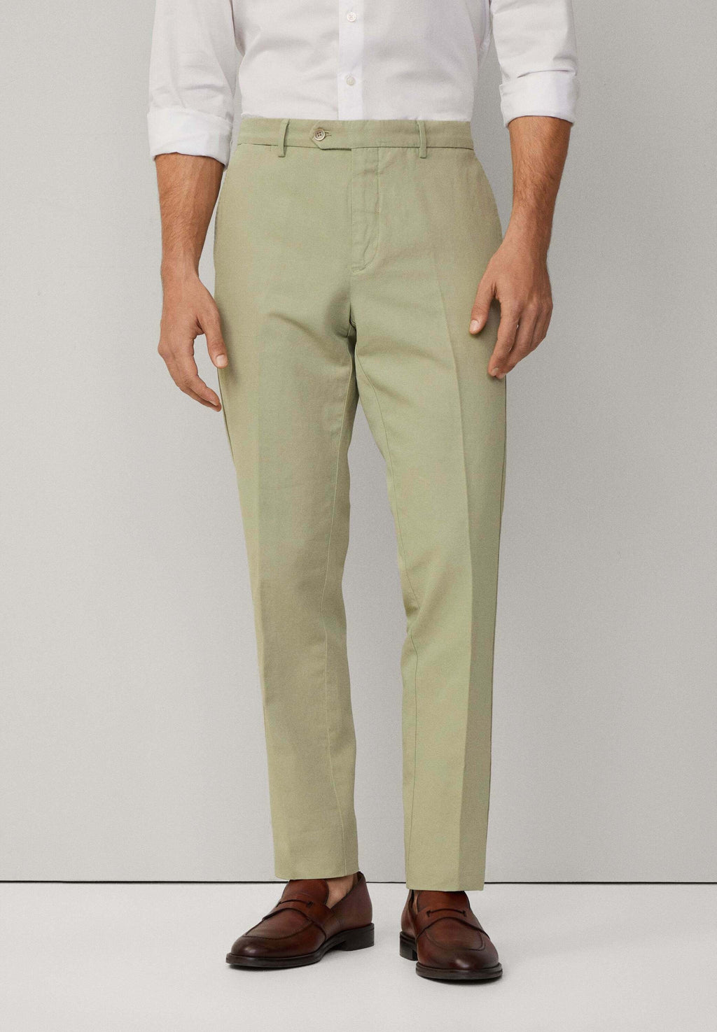 Hackett London SLIM FIT KENSINGTON LINEN CHINO