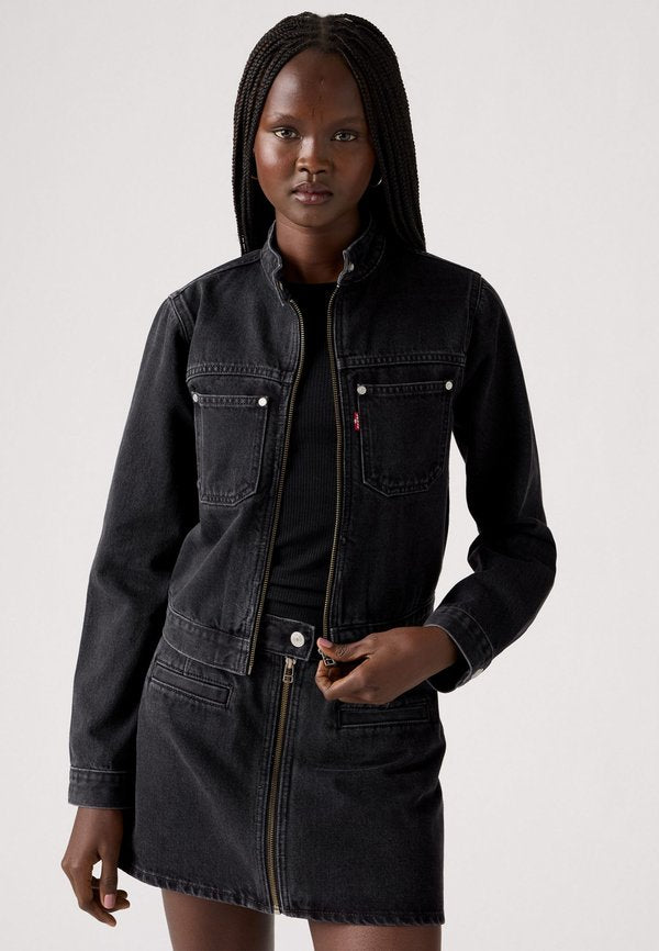 Levi's® MOTO TRUCKER - Denim jacket - moto queen