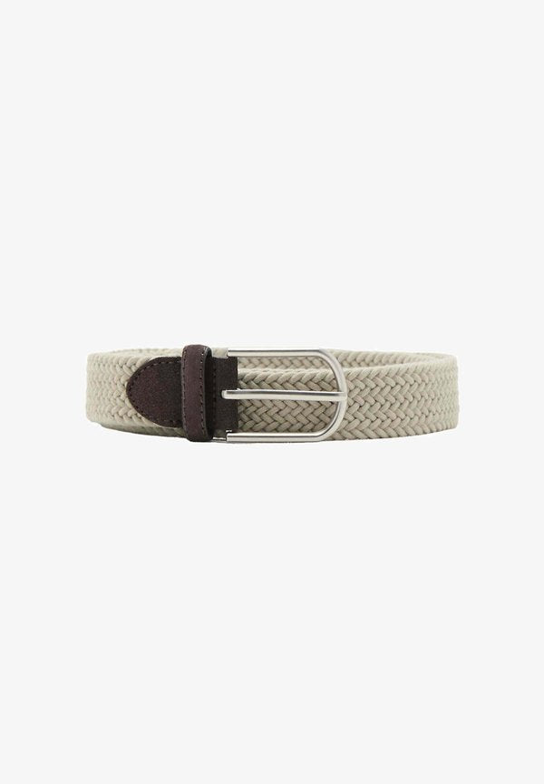 Mango ADULT - Braided belt - beige