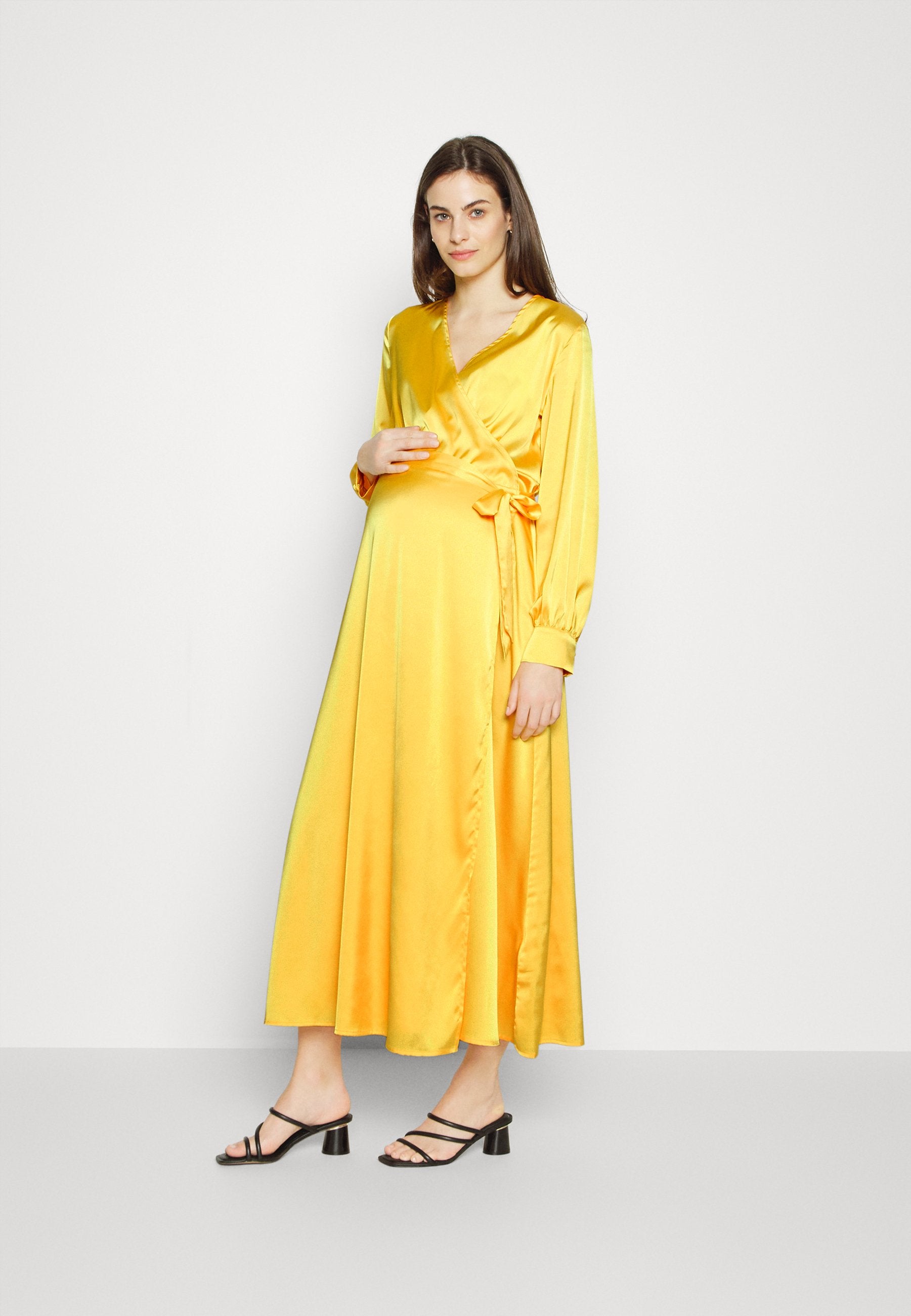 Never Fully Dressed MAMA YELLOW WRAP DRESS