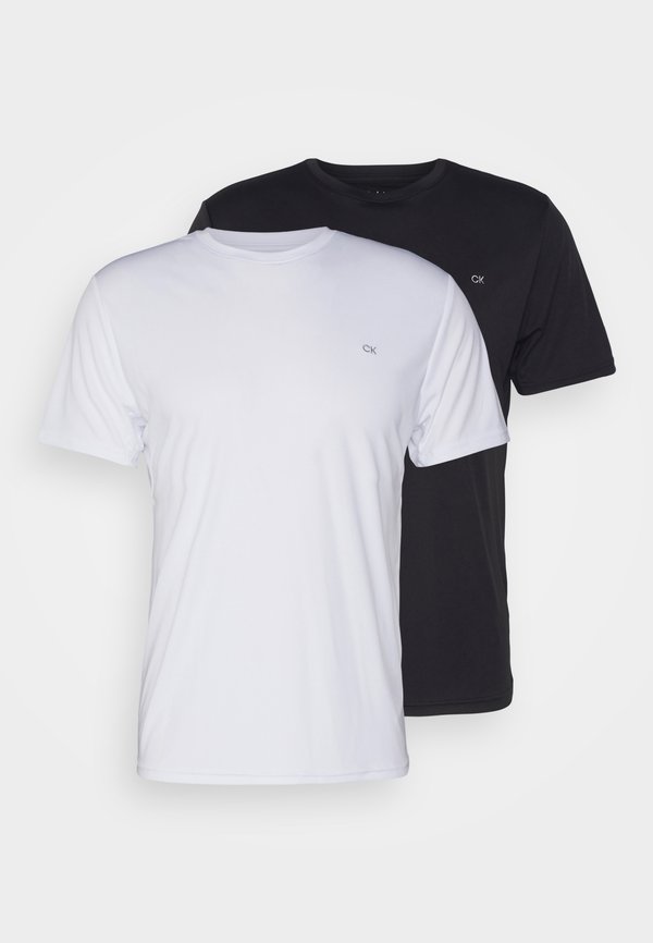 Calvin Klein Golf TEE CLASSIC 2 PACK - Sports T-shirt - black/white
