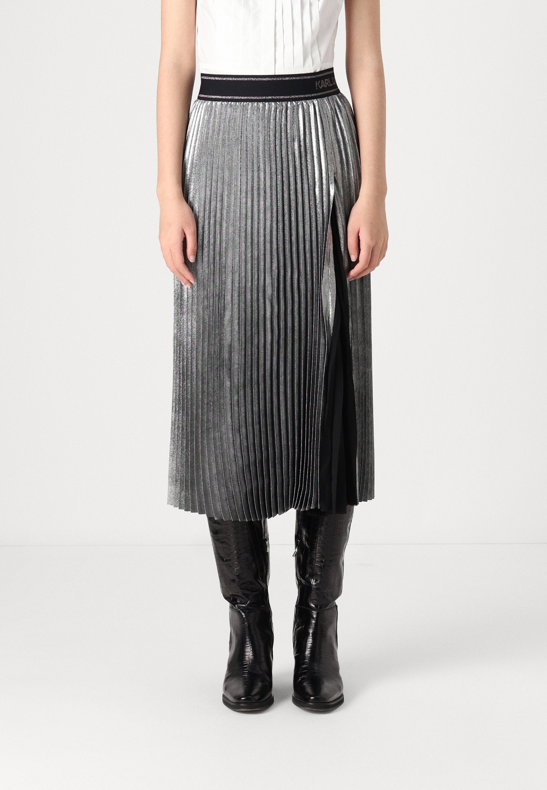 FOIL PLEATED SKIRT Media 3