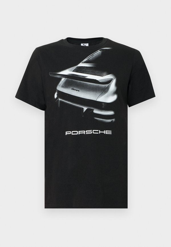 Puma GRAPHIC TEE - Print T-shirt - black