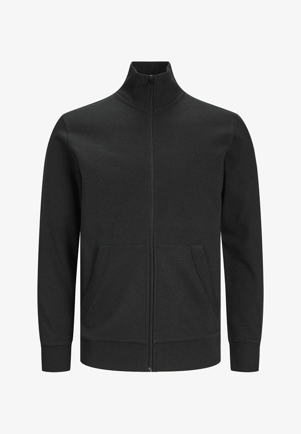 Jack & Jones Zip Sweat Plus Size Plain Zip Sweat - Zip-up sweatshirt - black