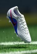 Nike Performance TIEMPO MAESTRO ACADEMY FG/MG UNISEX - Football boots artificial grass - white/black/racer blue/pink blast