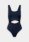 Tommy Hilfiger ORIGINAL SQUARE NECK CUTOUT RELAXED SWIMSUIT - Swimsuit - dark night navy