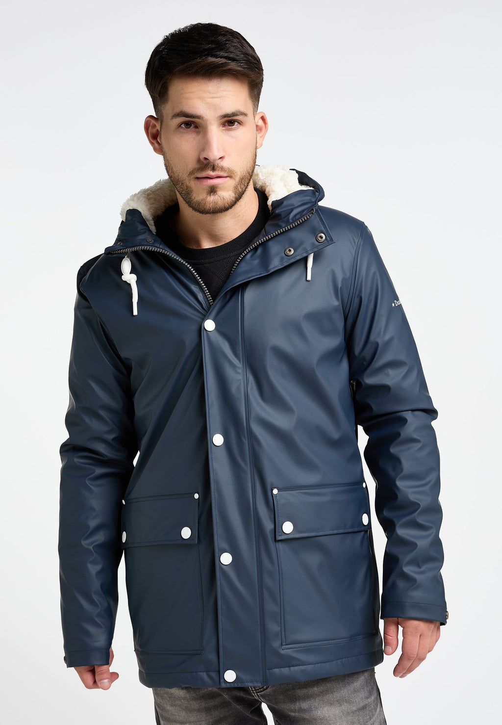 DreiMaster DREIMASTER REGENJACKE MIT WEBPELZFUTTER IN TEDDYOPTIK DRYMASTER