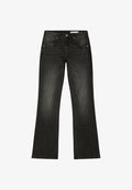Bershka LOW-RISE SLIM FIT BOOT-CUT JEANS - JEANS - Bootcut jeans - black