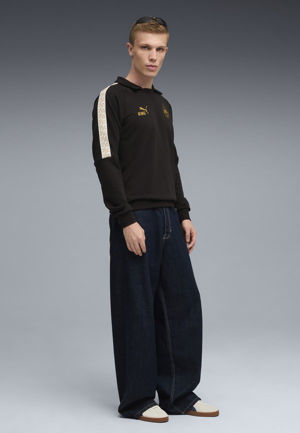 Puma Sweatshirt - black-matte  gold