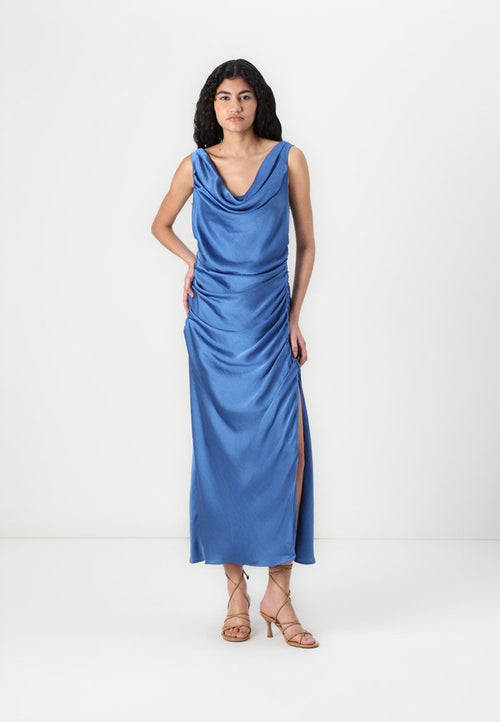 Abercrombie & Fitch Cowl Neck Draped Maxi Dress