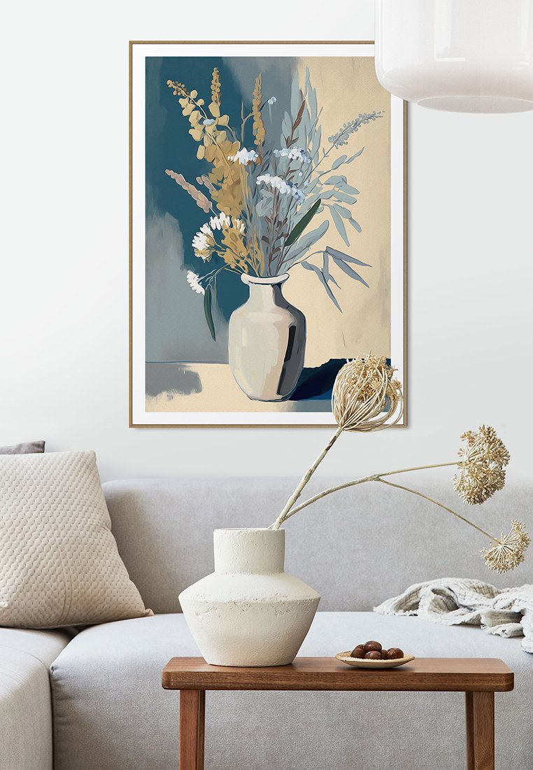 Orange Wallz VASE IN BLUE COLOURS