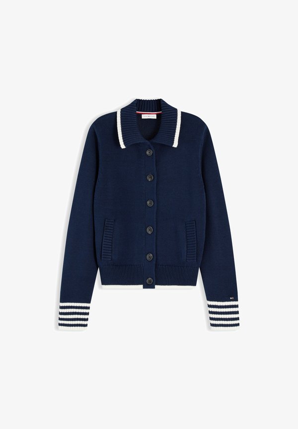 Tommy Hilfiger TOMMY HILFIGER STRICKJACKE - Cardigan - marine