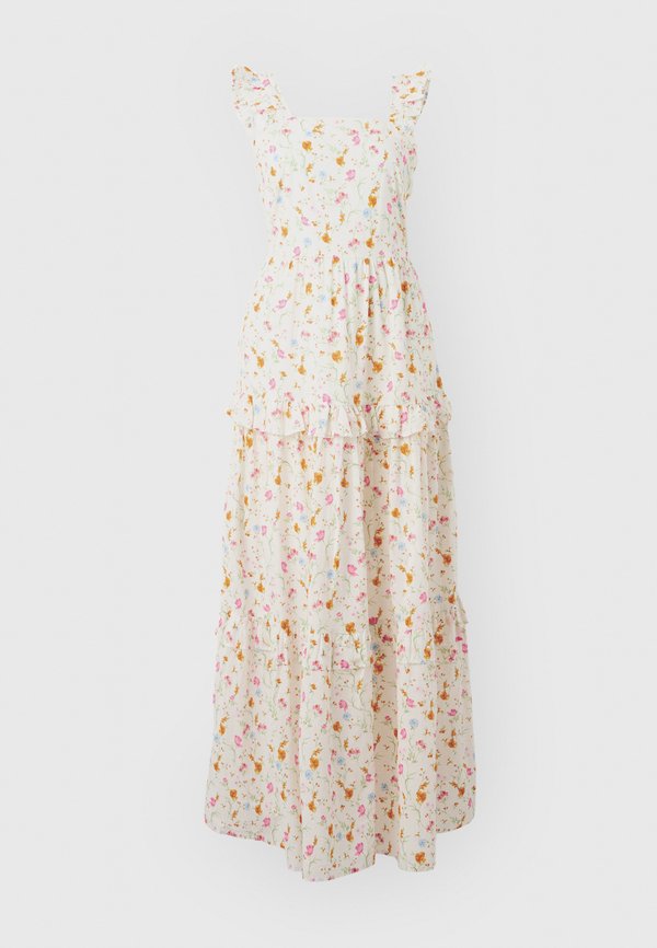 Vero Moda VMSIV IVANA LONG DRESS - Maxi dress - snow white
