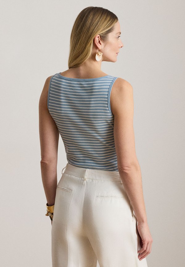 Lauren Ralph Lauren Petite STRIPED STRETCH COTTON TANK TOP