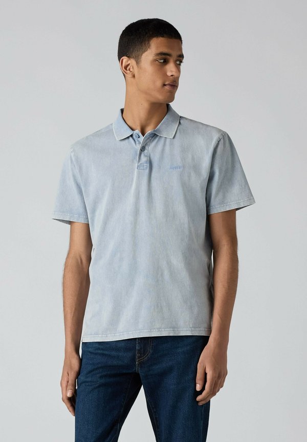 Levi's® AUTHENTIC POLO - Polo shirt - garment dye stormy sea - blues