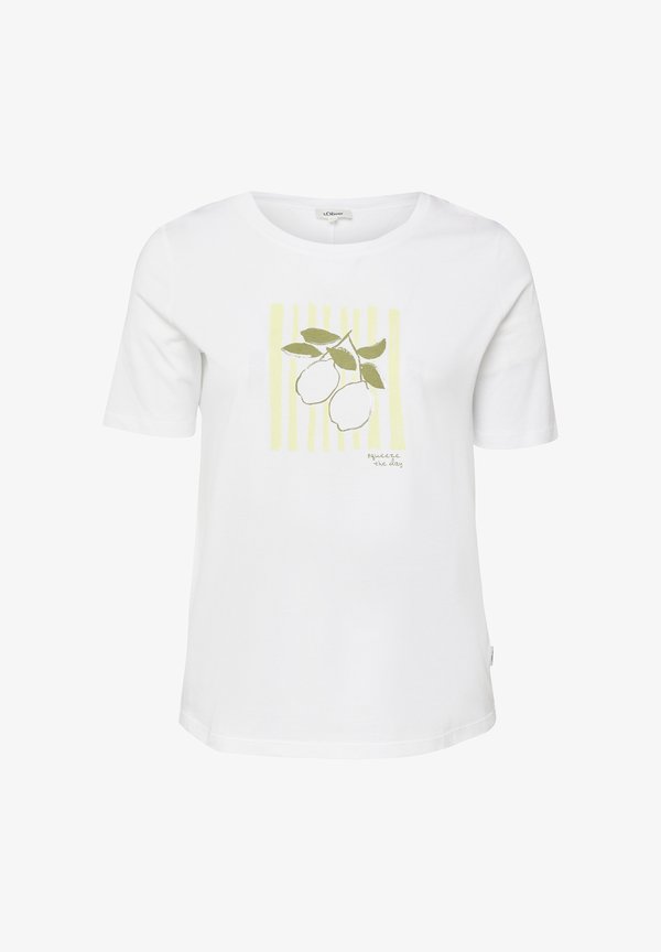 s.Oliver T-SHIRT - Print T-shirt - weiß