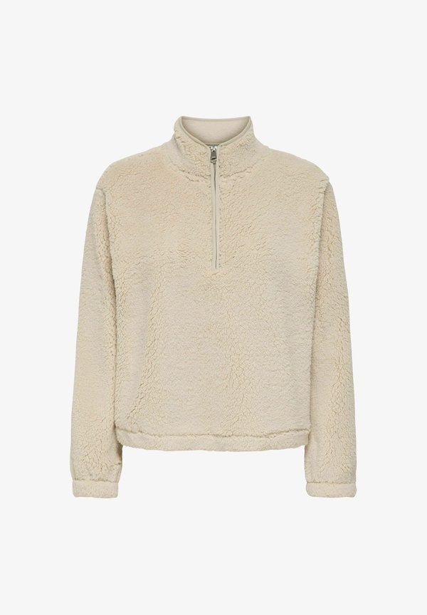 ONLY ONLNEW DALLAS HIGHNECK  - Fleece jumper - pumice stone