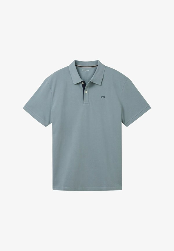 TOM TAILOR BASIC WITH CONTRAST - Polo shirt - grey mint