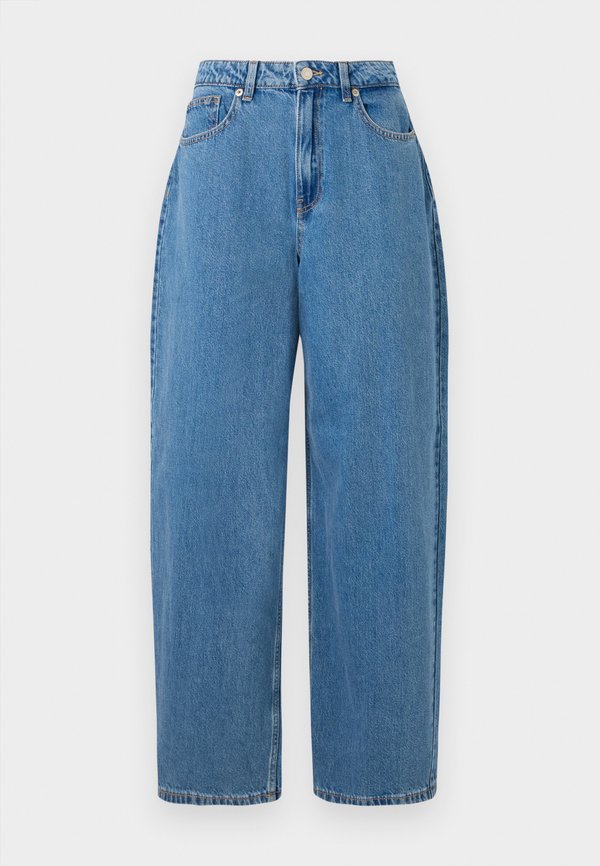 Vero Moda Mom fit VMESTELLE High rise Barrel - Mom Jeans - medium blue denim
