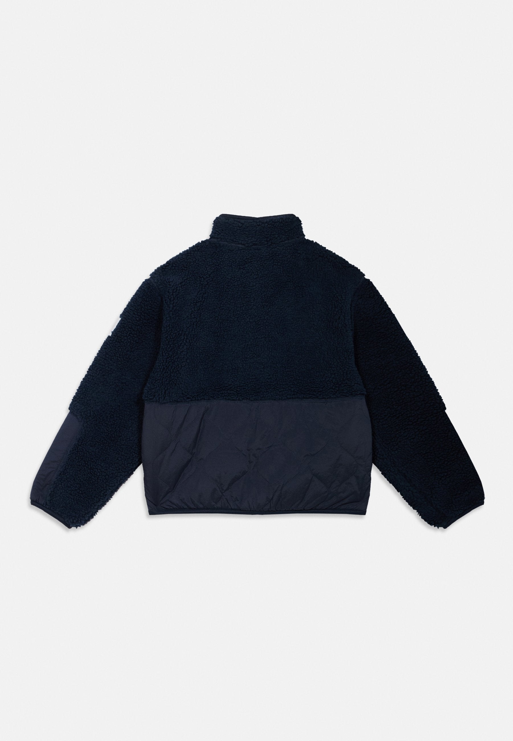 TEDDY FLEECE QUILTED RELAXED BOMBER JACKET Media 2