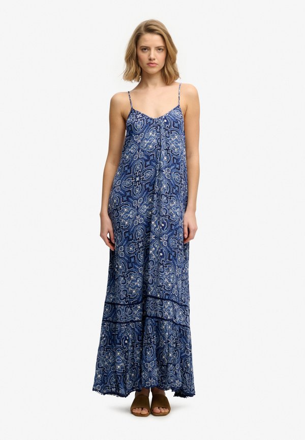 Superdry & Co CAMI - Maxi dress - paisley bandana navy