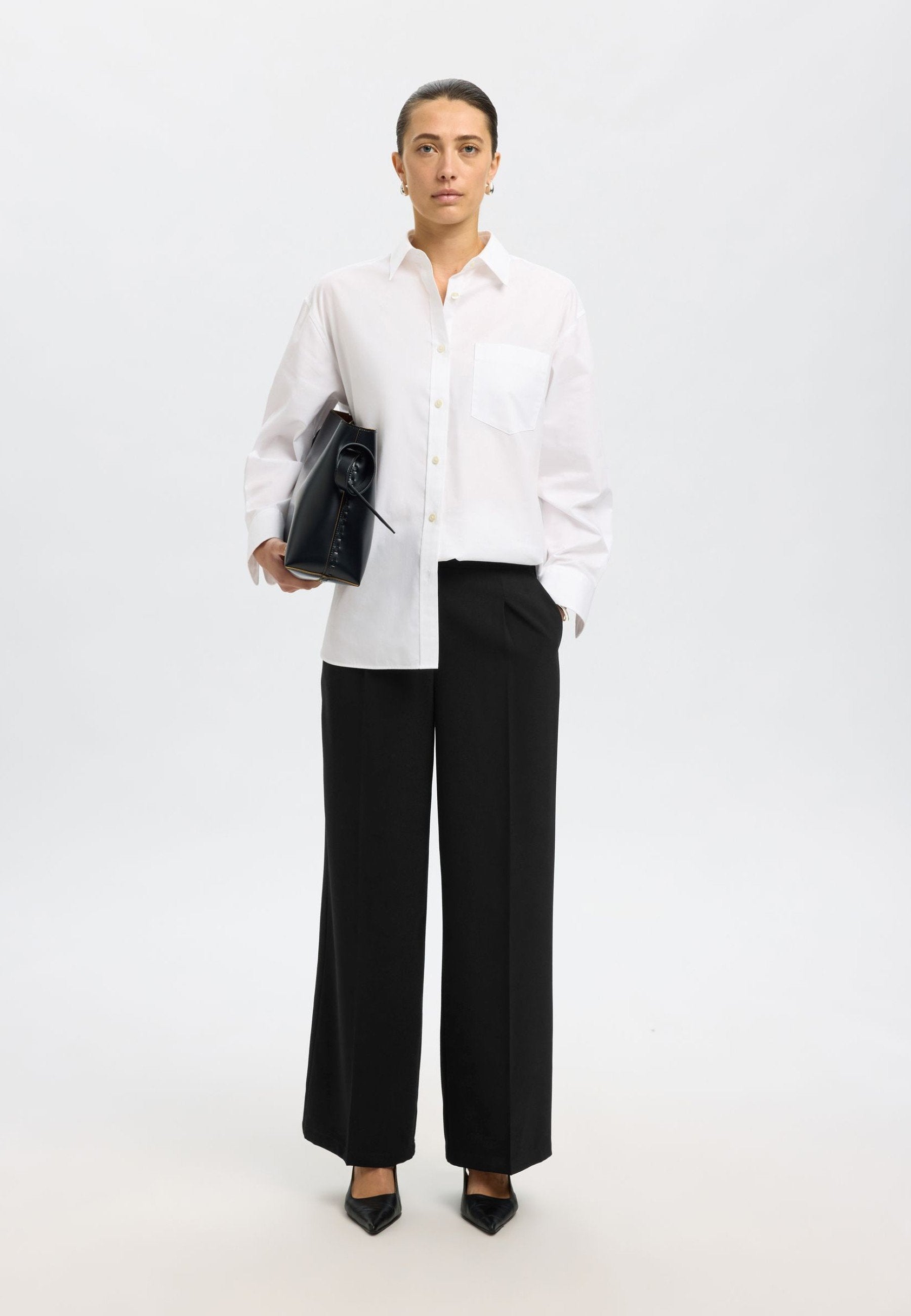 Selected Wide leg woven