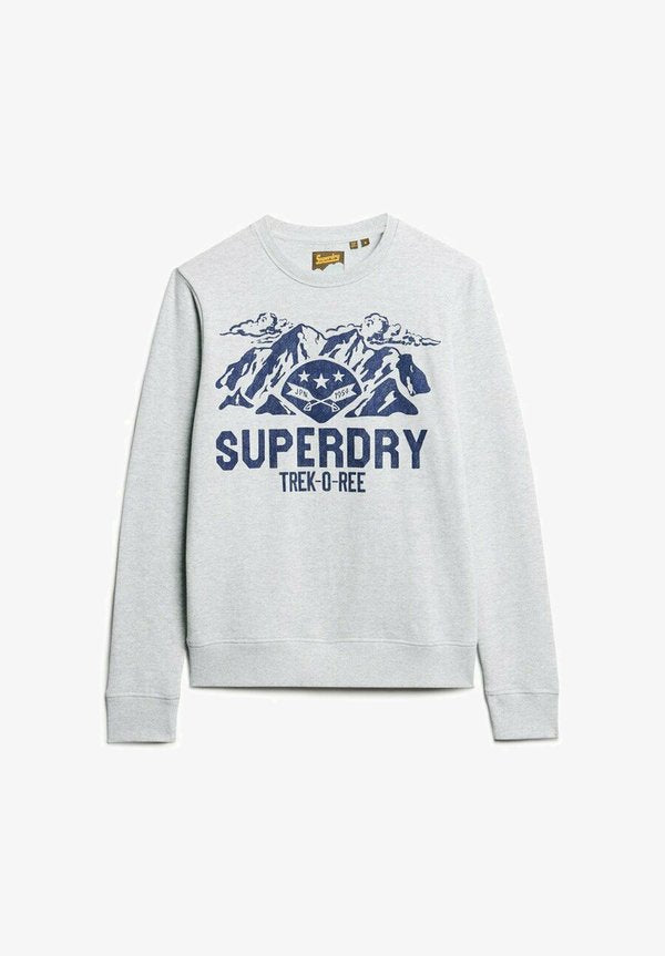 Superdry & Co OUTDOORS GRAPHIC CREW - Sweatshirt - flake grey marl
