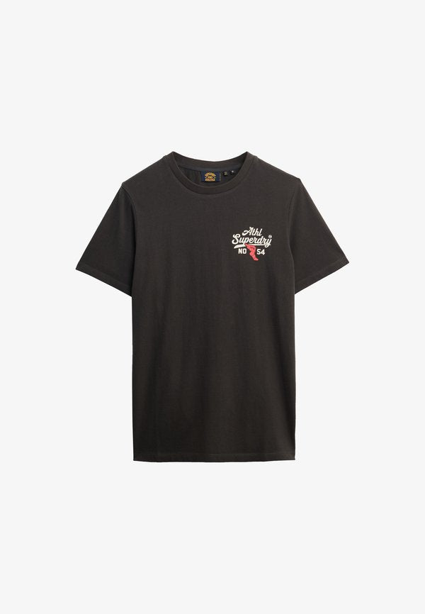 Superdry & Co ATHLETIC - Print T-shirt - washed black