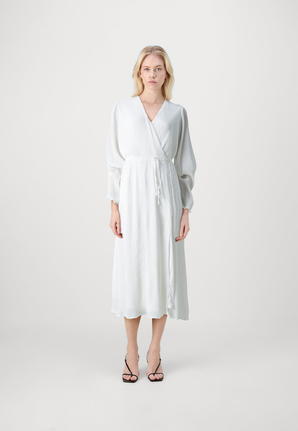 Gina Tricot PLEATED MIDI WRAP DRESS