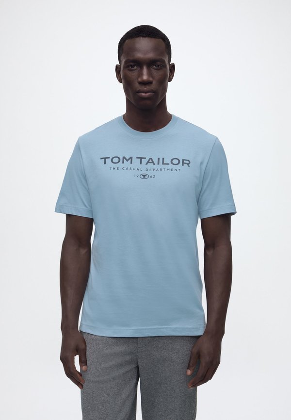 TOM TAILOR Print T-shirt - mountain spring blue