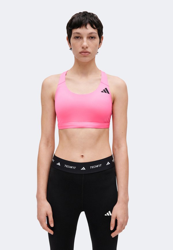 adidas Performance OPTIMÉ ESSENTIALS WORKOUT MEDIUM SUPPORT BRA - Medium support sports bra - lucid pink