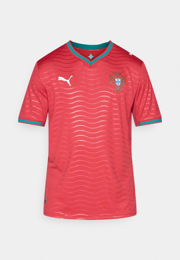 Puma PORTUGAL FPF HOME  REPLICA  - National team wear - club red/green lagoon