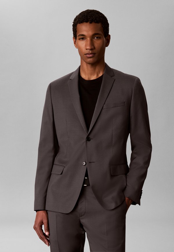 Calvin Klein MICRO DOT SLIM - Blazer jacket - black oyster