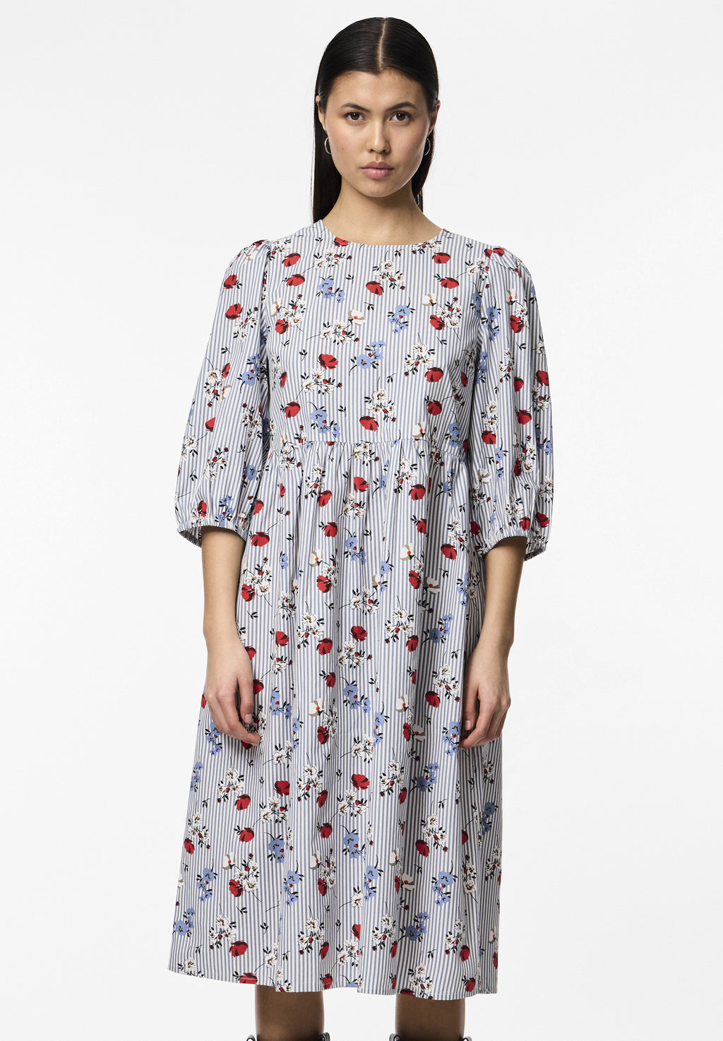 Pieces PCFINA 3/4 MIDI DRESS