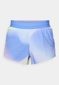 Leichte Sportshorts in einem Farbverlauf von Blau und Pastellfarben. Mit elastischem Bund und strukturierten Musterdetails.