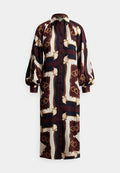 Lauren Ralph Lauren Petite EQUESTRIAN-PRINT TWILL MIDI SHIRTDRESS