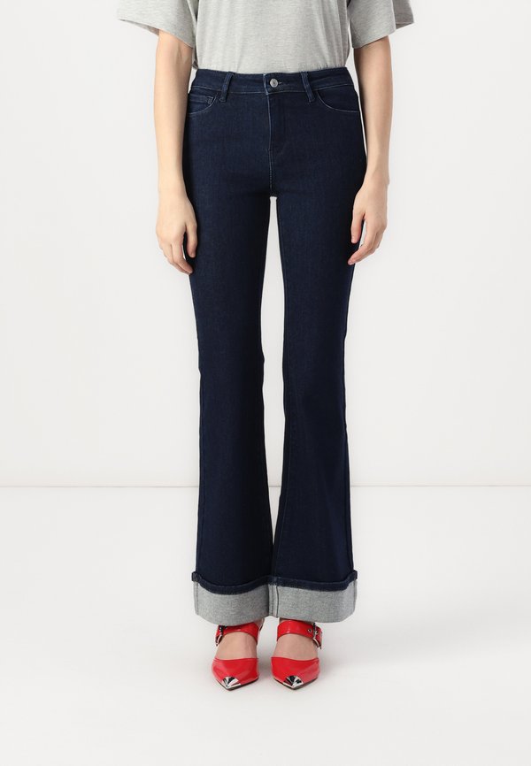 ONLY Flared fit ONLMILA Mid waist - Flared Jeans - dark blue denim