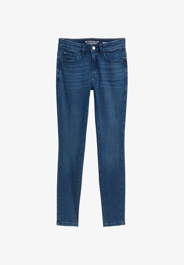 TOM TAILOR TTLUCIE SKINNY FIT - Jeans Skinny Fit - mid stone wash denim