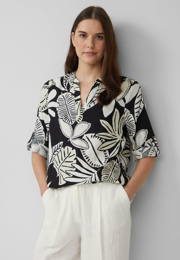 s.Oliver MIT 3/4-ÄRMELN - Blouse - schwarz