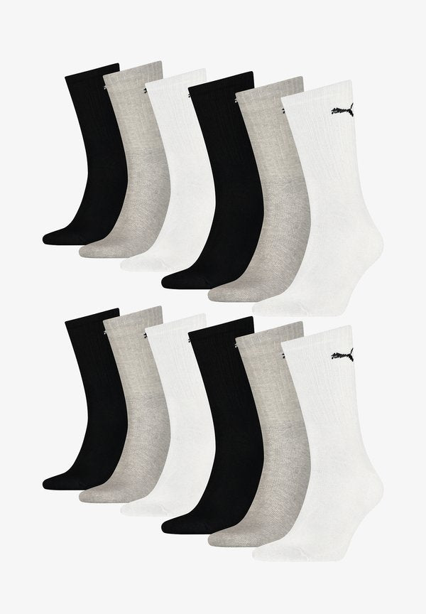 Puma 12 PACK UNISEX - Socks -  grey combo