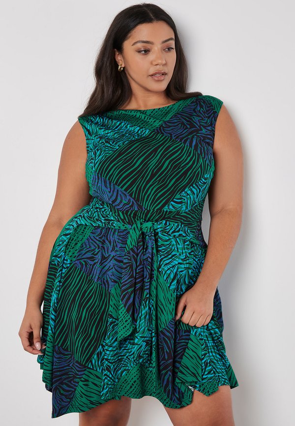 Apricot ANIMAL PATCHWORK TIE WAIST