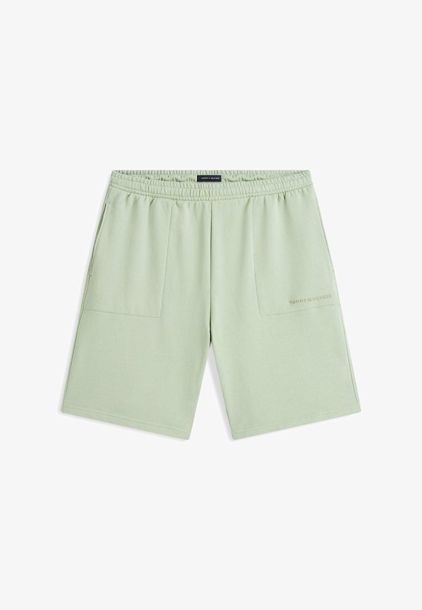 Tommy Hilfiger ESSENTIAL LOGO TERRY LOUNGE SHORTS - Pyjama bottoms - minty grey