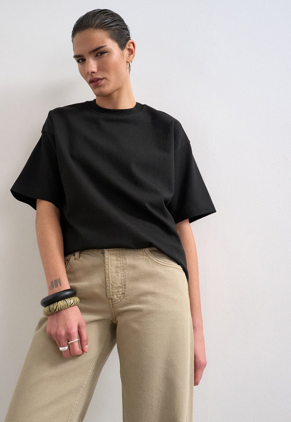 Topshop Loose-fit TSEMBER Low rise Wide Leg Fit