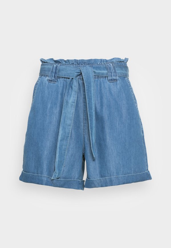 ONLY Denim ONLBEA High waist Regular Fit - Denim shorts - medium blue denim