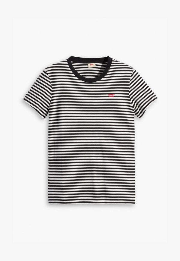 Levi's® PERFECT TEE - Print T-shirt - black/white