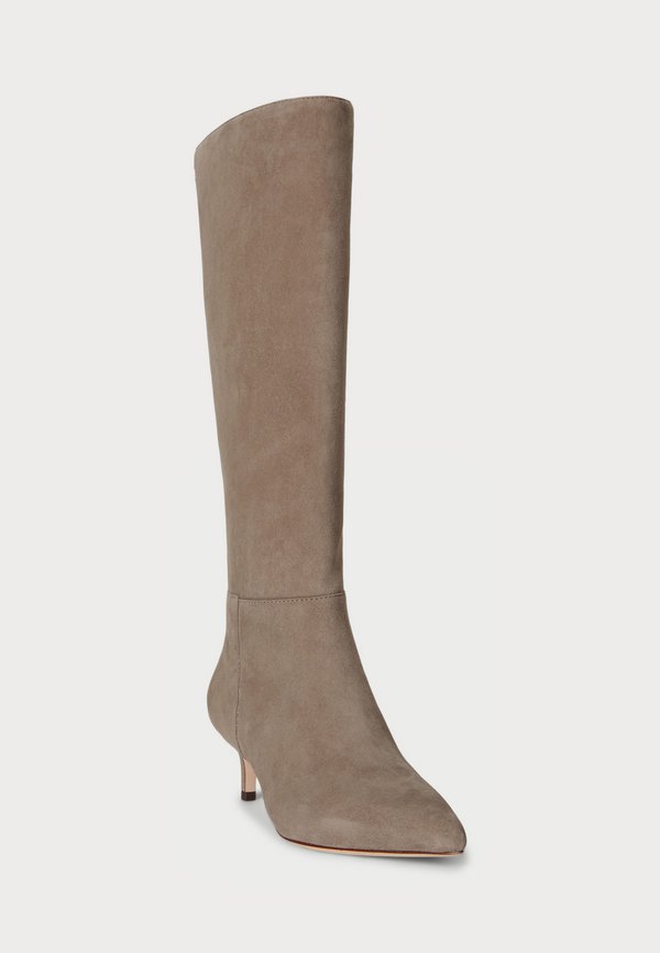 Lauren Ralph Lauren MCKAY SUEDE TALL BOOT HEEL