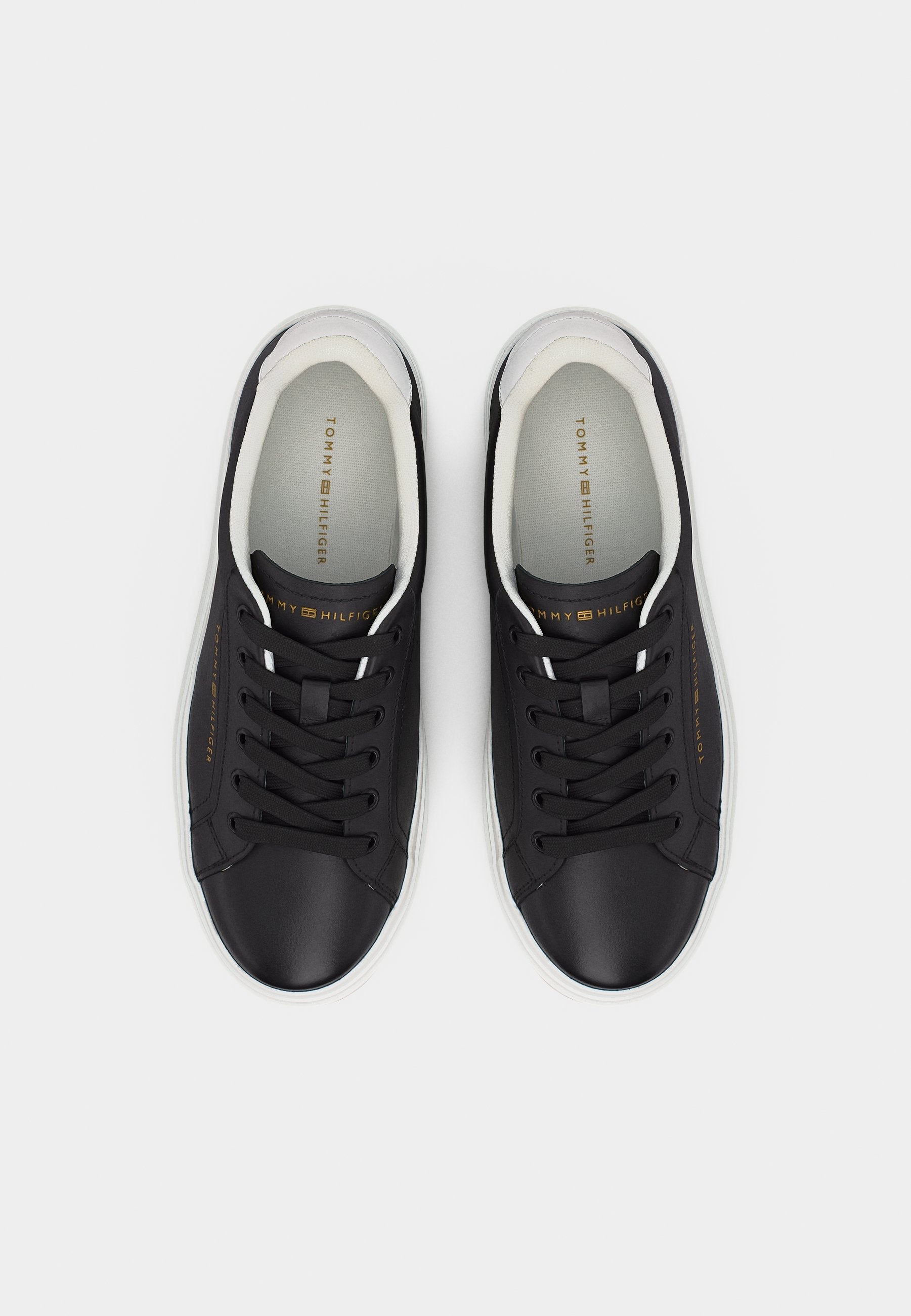 LOGO LEATHER PLATFORM CUPSOLE TRAINERS Media 5
